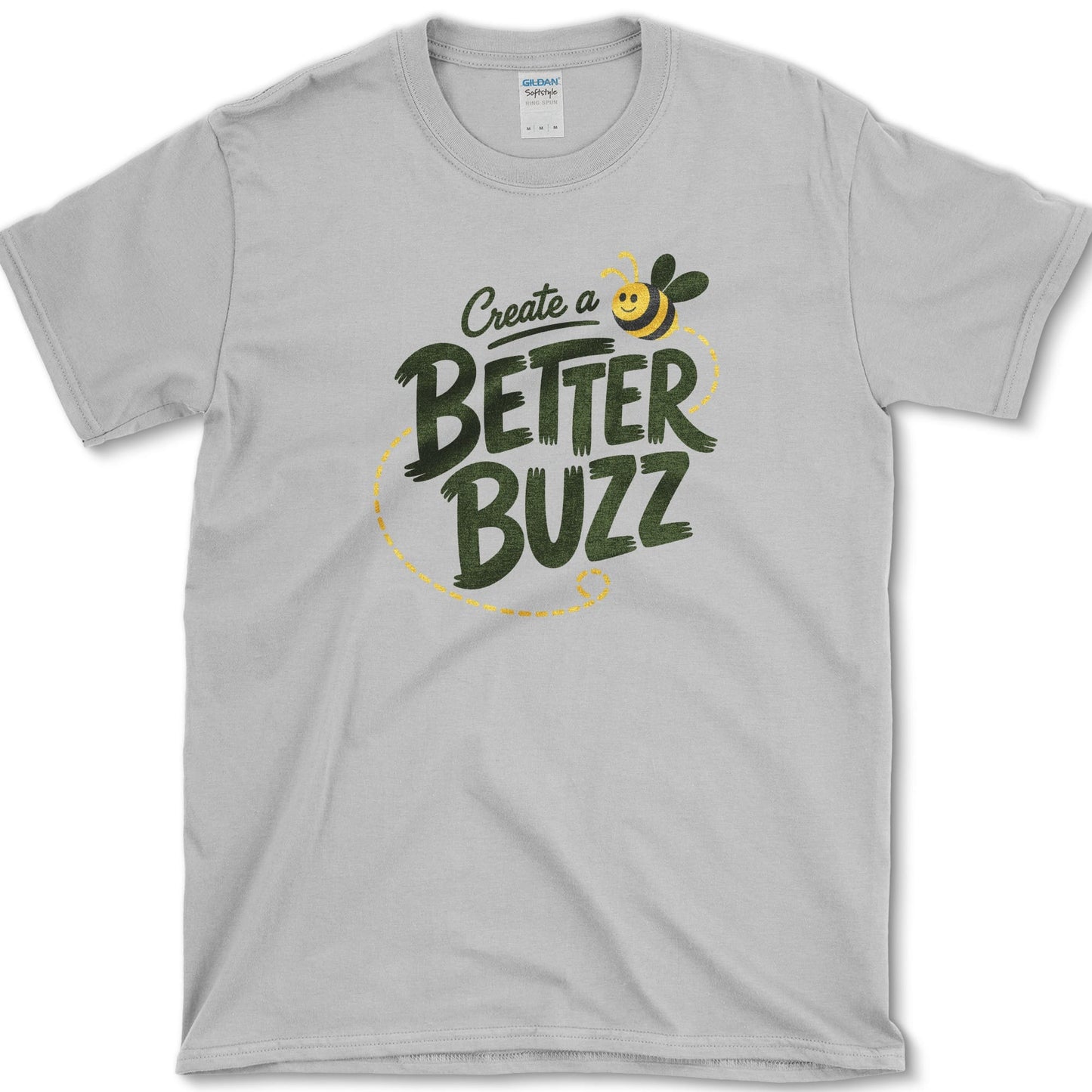 Create Better Buzz T-Shirt S / Sport Grey Essential Tees