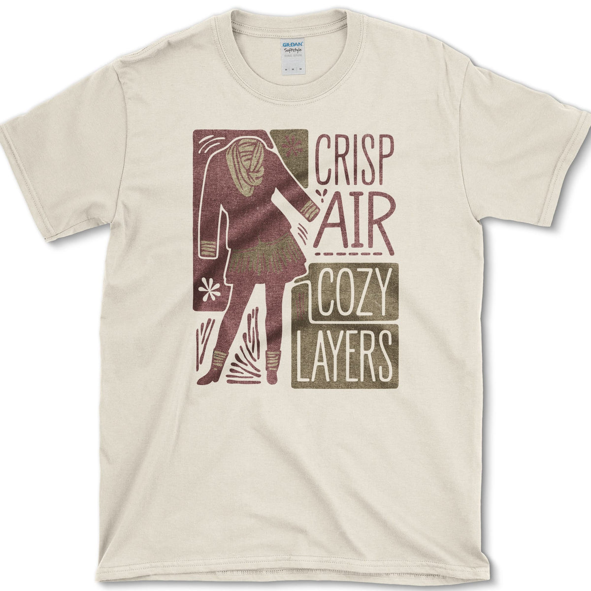 Crisp Air Cozy Layers T-Shirt Natural / S Essential Tees