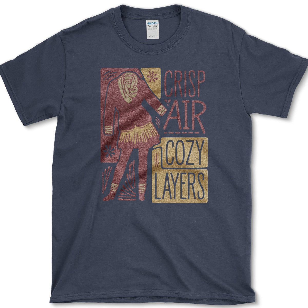Crisp Air Cozy Layers T-Shirt Navy / S Essential Tees