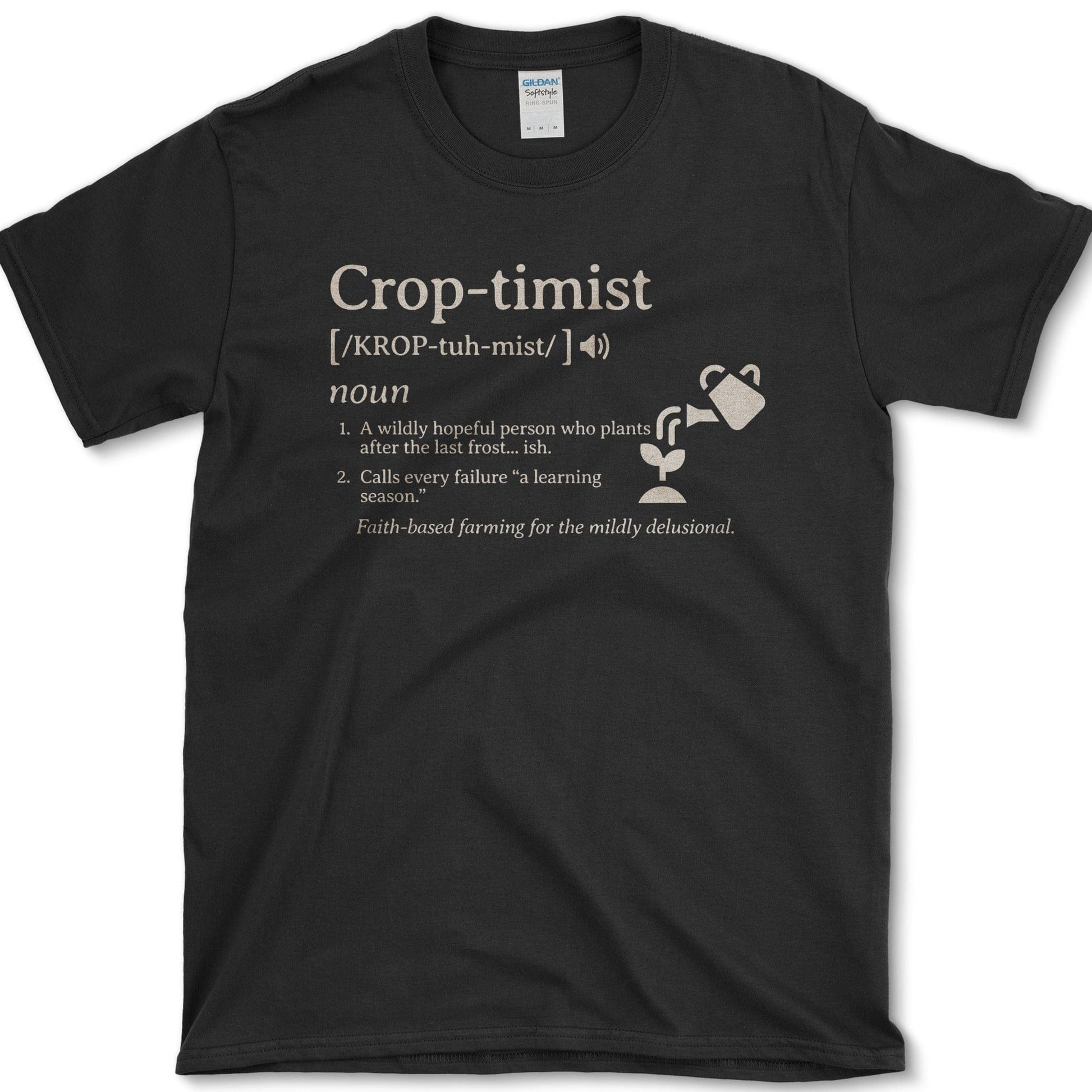 Crop-timist T-Shirt Essential Tees / S / Black Physical Item