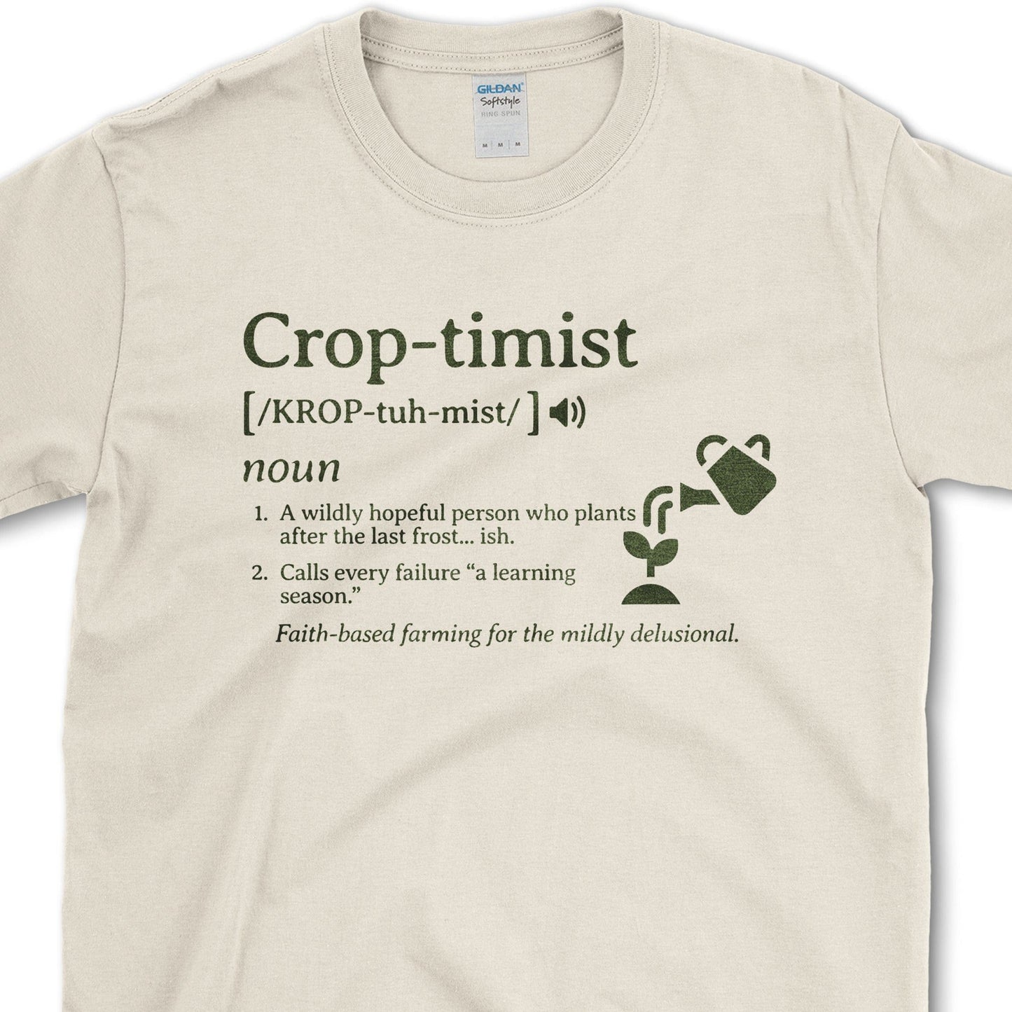 Crop-timist T-Shirt Essential Tees / S / Natural Physical Item