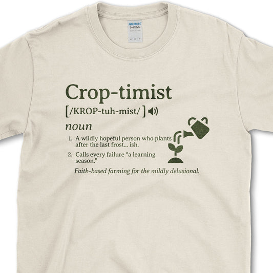 Crop-timist T-Shirt Essential Tees / S / Natural Physical Item