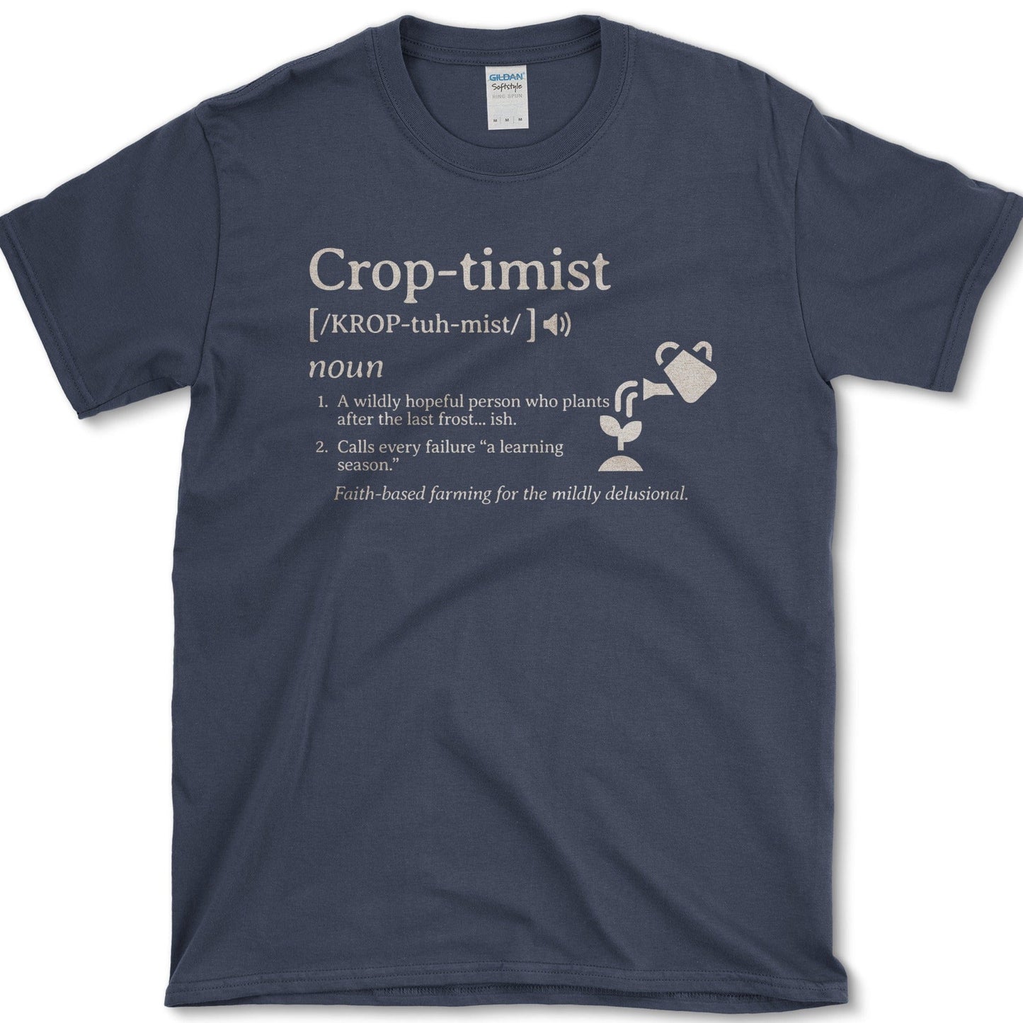 Crop-timist T-Shirt Essential Tees / S / Navy Physical Item