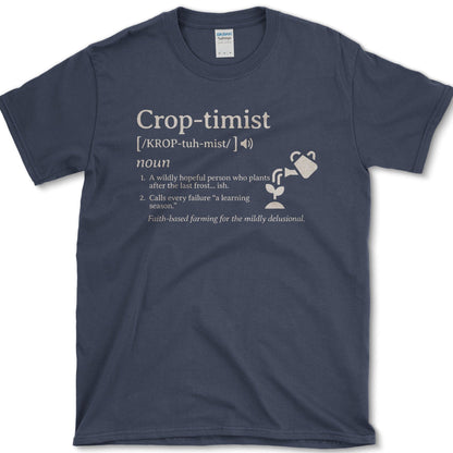 Crop-timist T-Shirt Essential Tees / S / Navy Physical Item