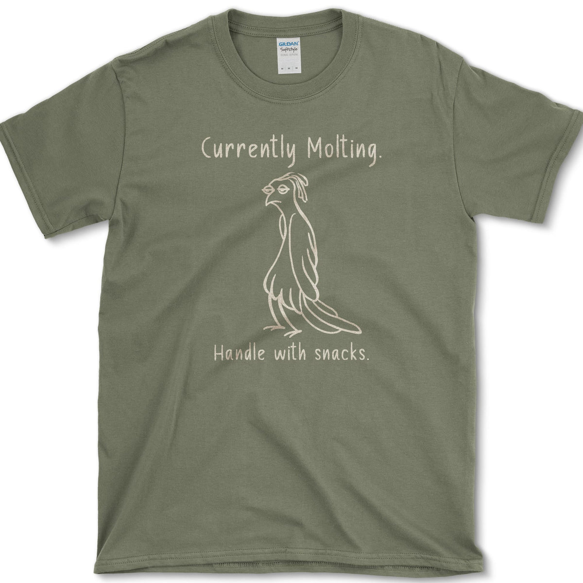 Currently Molting T-Shirt Military Green / S Essential Tees