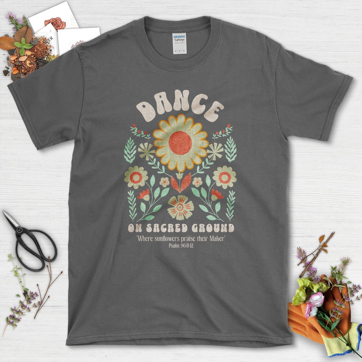 Dance on Sacred Ground T-Shirt Essential Tees / S / Dark Heather Physical Item