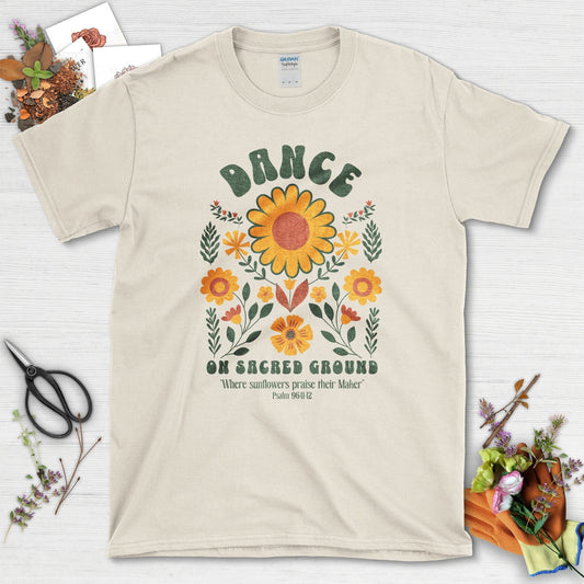 Dance on Sacred Ground T-Shirt Essential Tees / S / Natural Physical Item
