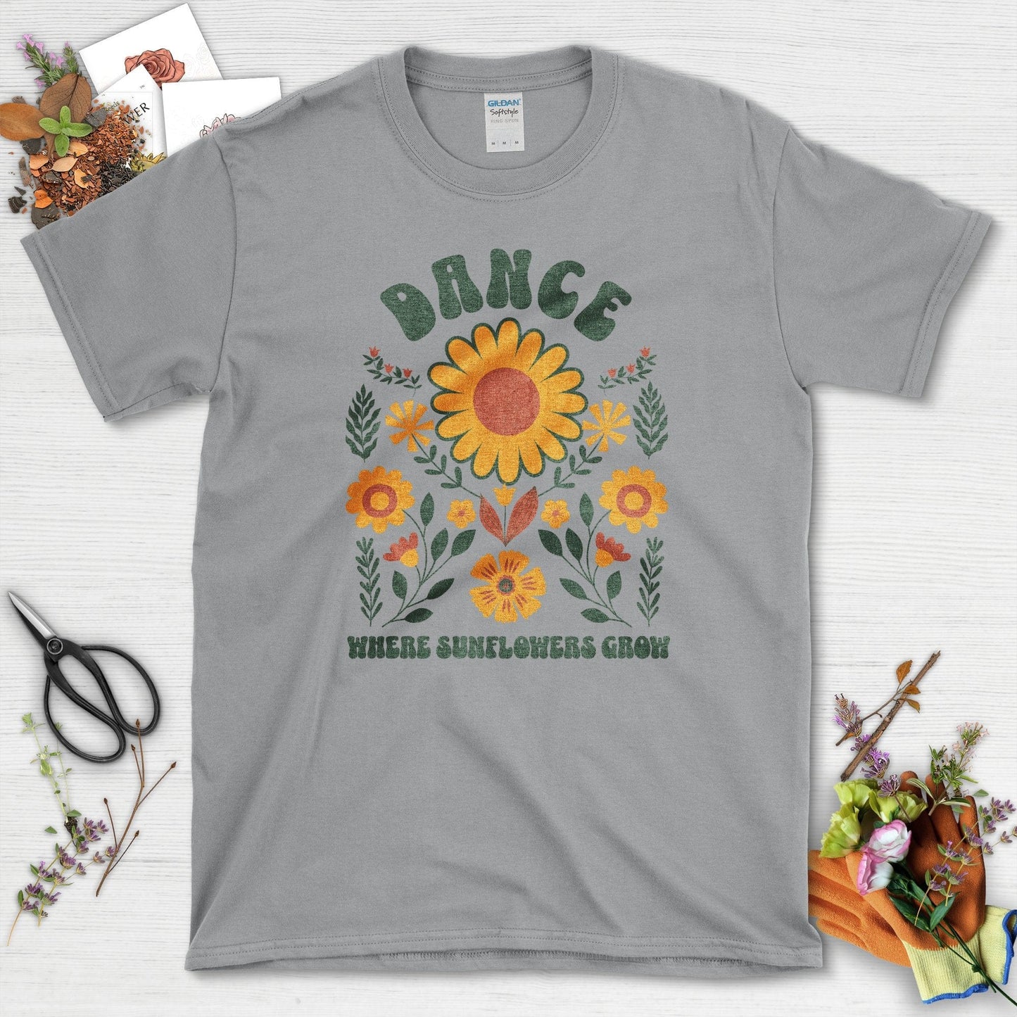 Dance Where Sunflowers Grow T-Shirt Sport Grey / S T-Shirt