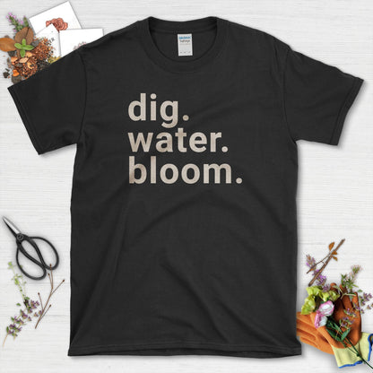 Dig Water Bloom T-Shirt Black / S T-Shirt