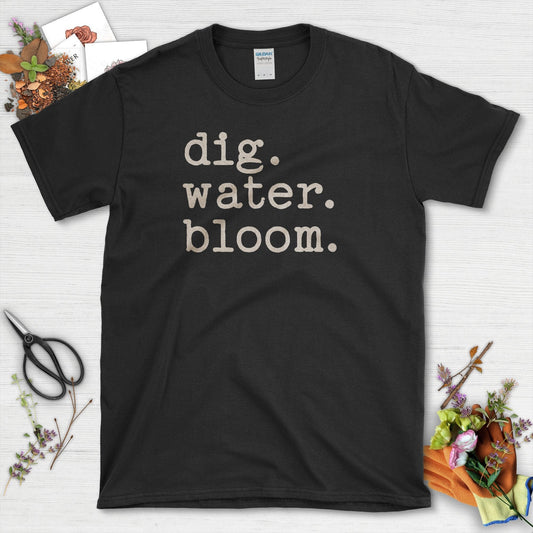 Dig Water Bloom T-Shirt Black / S T-Shirt