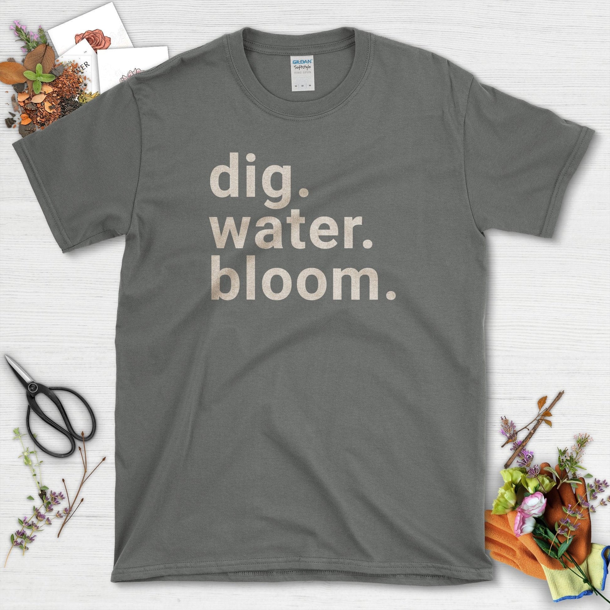 Dig Water Bloom T-Shirt Charcoal / S T-Shirt