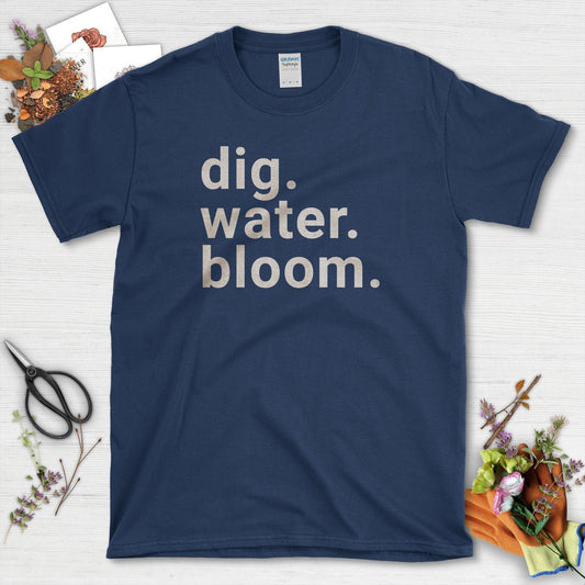 Dig Water Bloom T-Shirt Navy / S T-Shirt