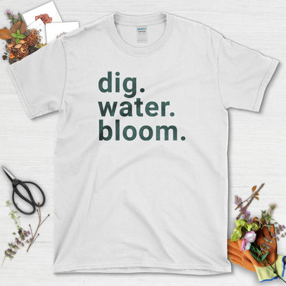 Dig Water Bloom T-Shirt White / S T-Shirt