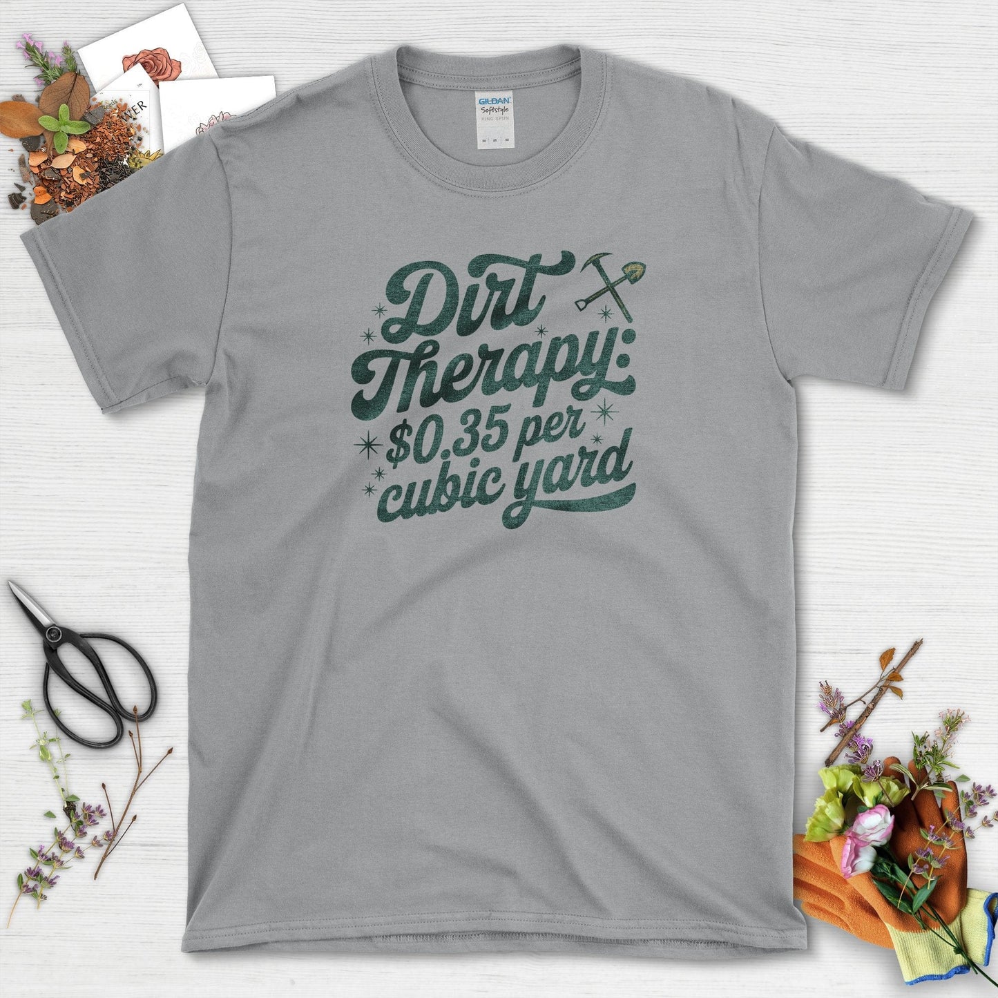 Dirt Therapy $0.35 / Yard T-Shirt Sport Grey / S T-Shirt