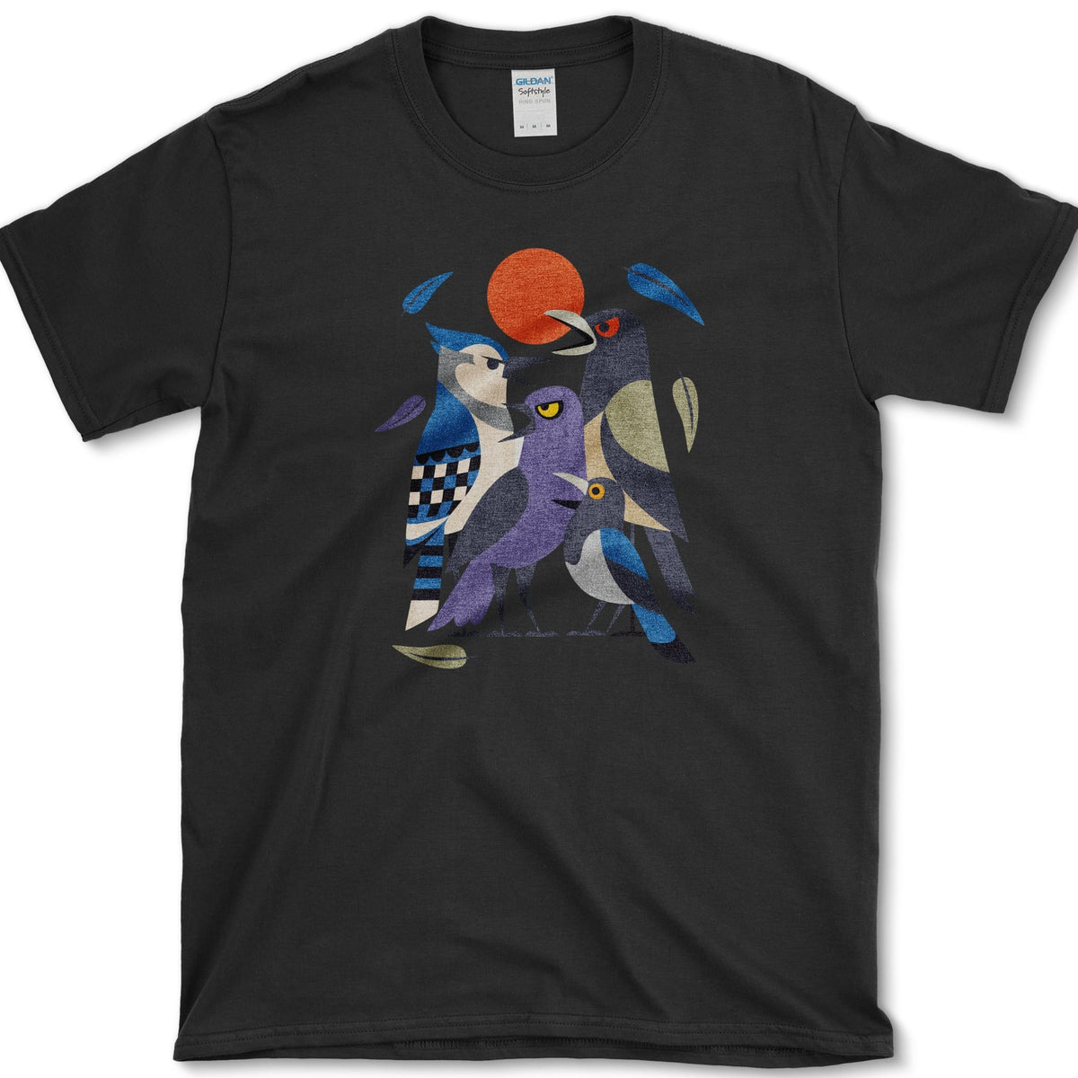 Drama Birds T-Shirt Black / S Essential Tees