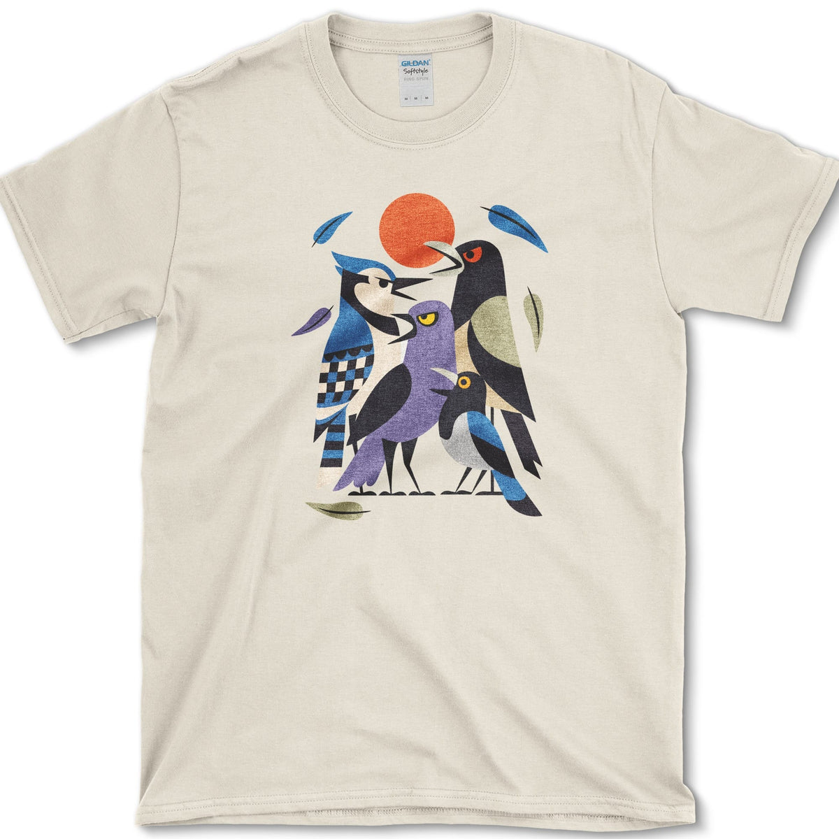 Drama Birds T-Shirt Natural / S Essential Tees