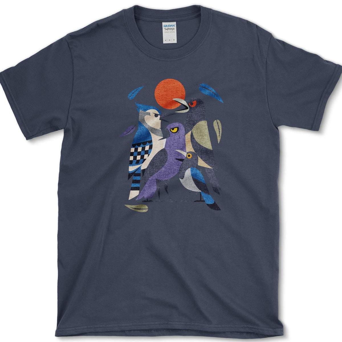 Drama Birds T-Shirt Navy / S Essential Tees