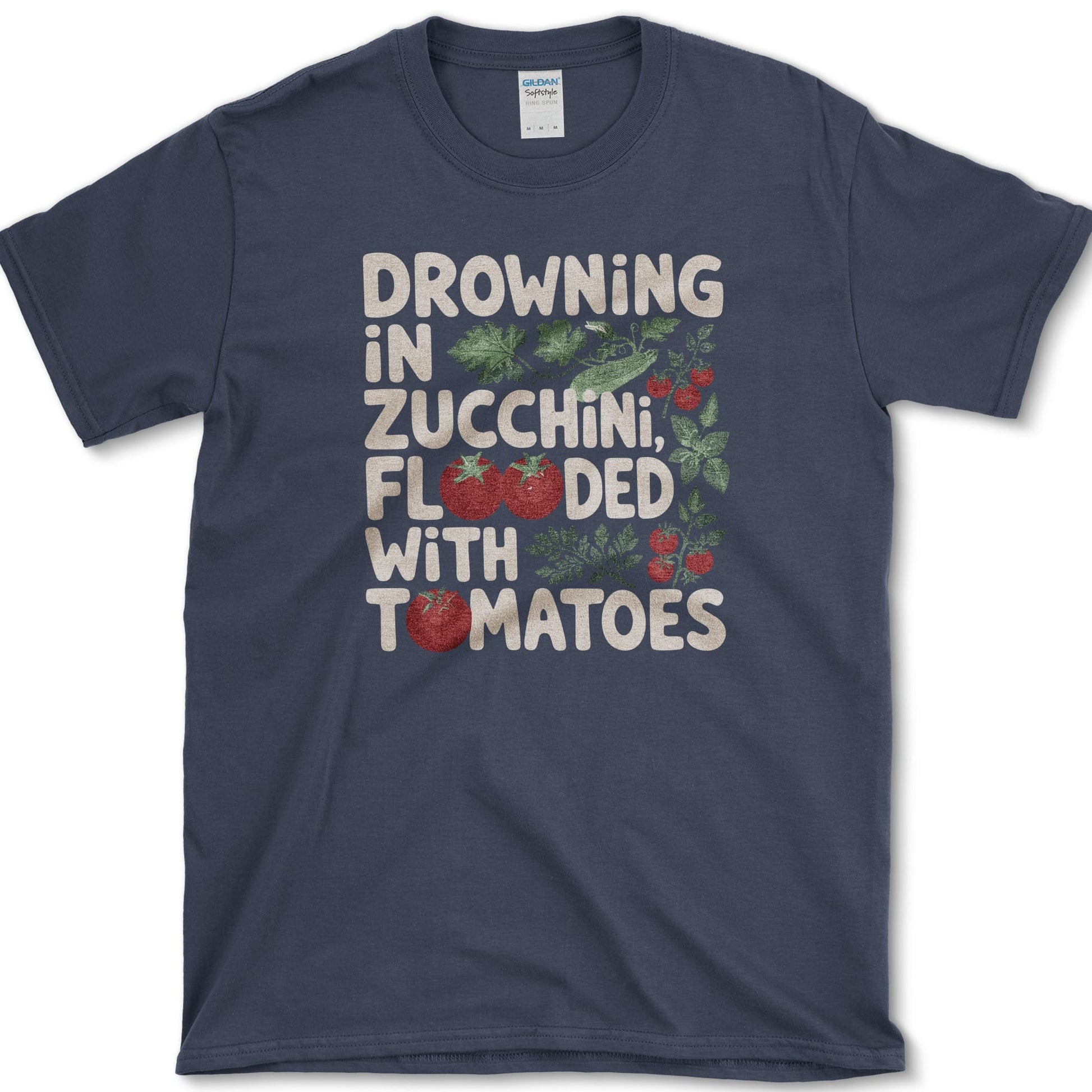 Drowning in Zucchini T-Shirt S / Navy Essential Tees