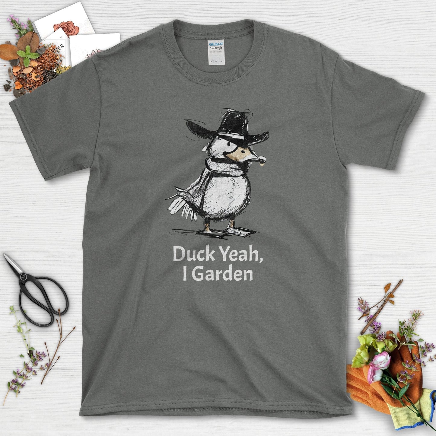 Duck Yeah I Garden T-Shirt Charcoal / S T-Shirt