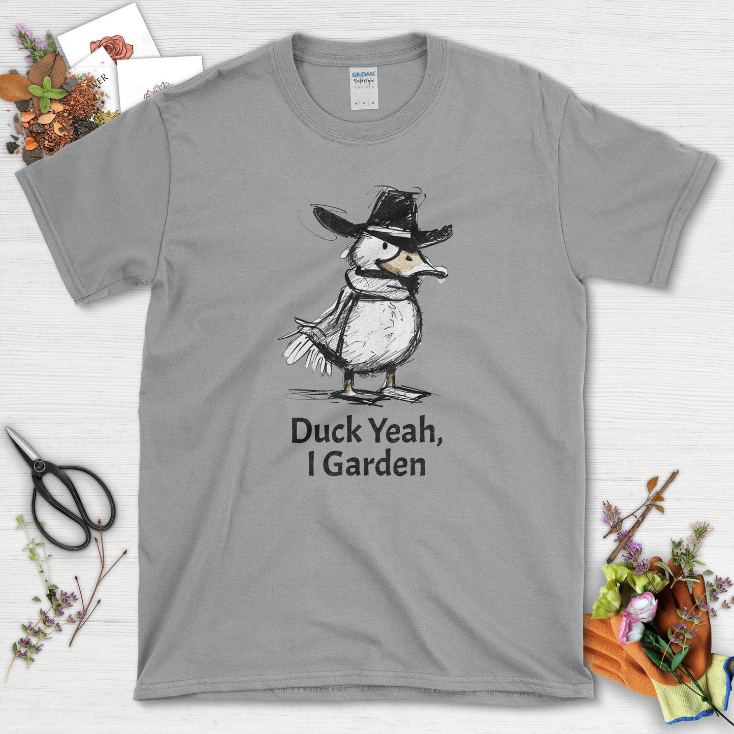 Duck Yeah I Garden T-Shirt Sport Grey / S T-Shirt