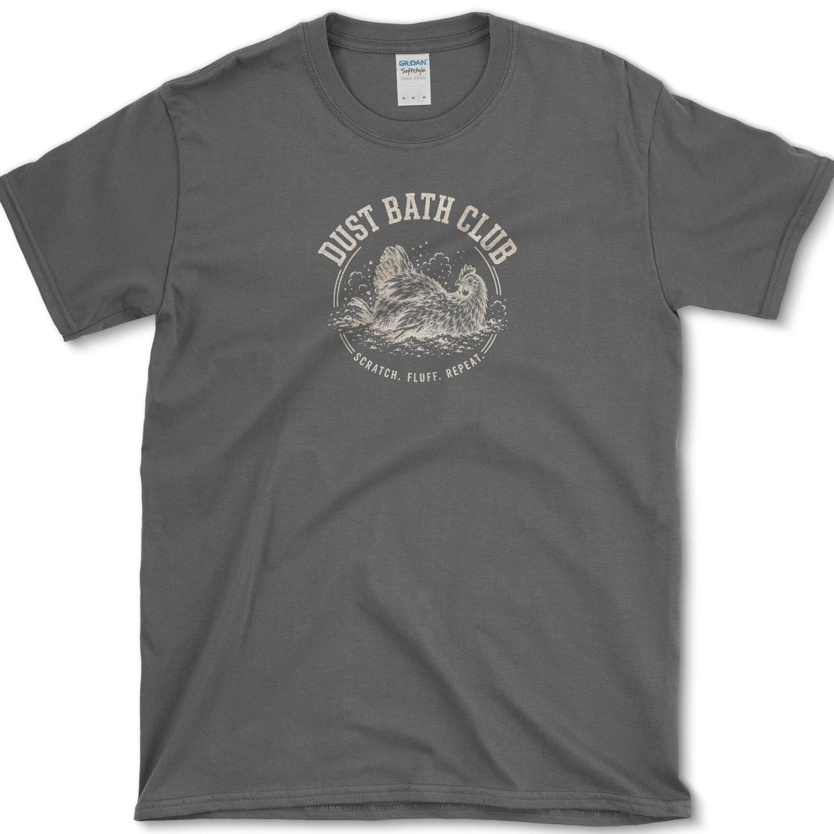 Dust Bath Club T-Shirt Dark Heather / S Essential Tees