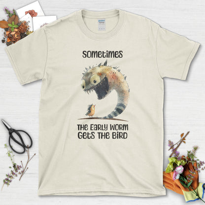 Early Worm Gets Bird T-Shirt Natural / S T-Shirt