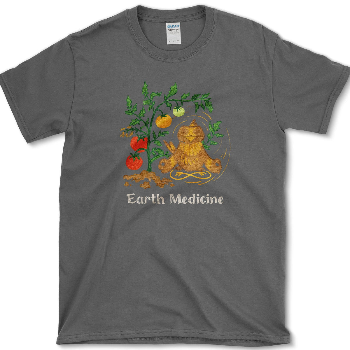 Earth Medicine Bird T-Shirt Dark Heather / S Essential Tees