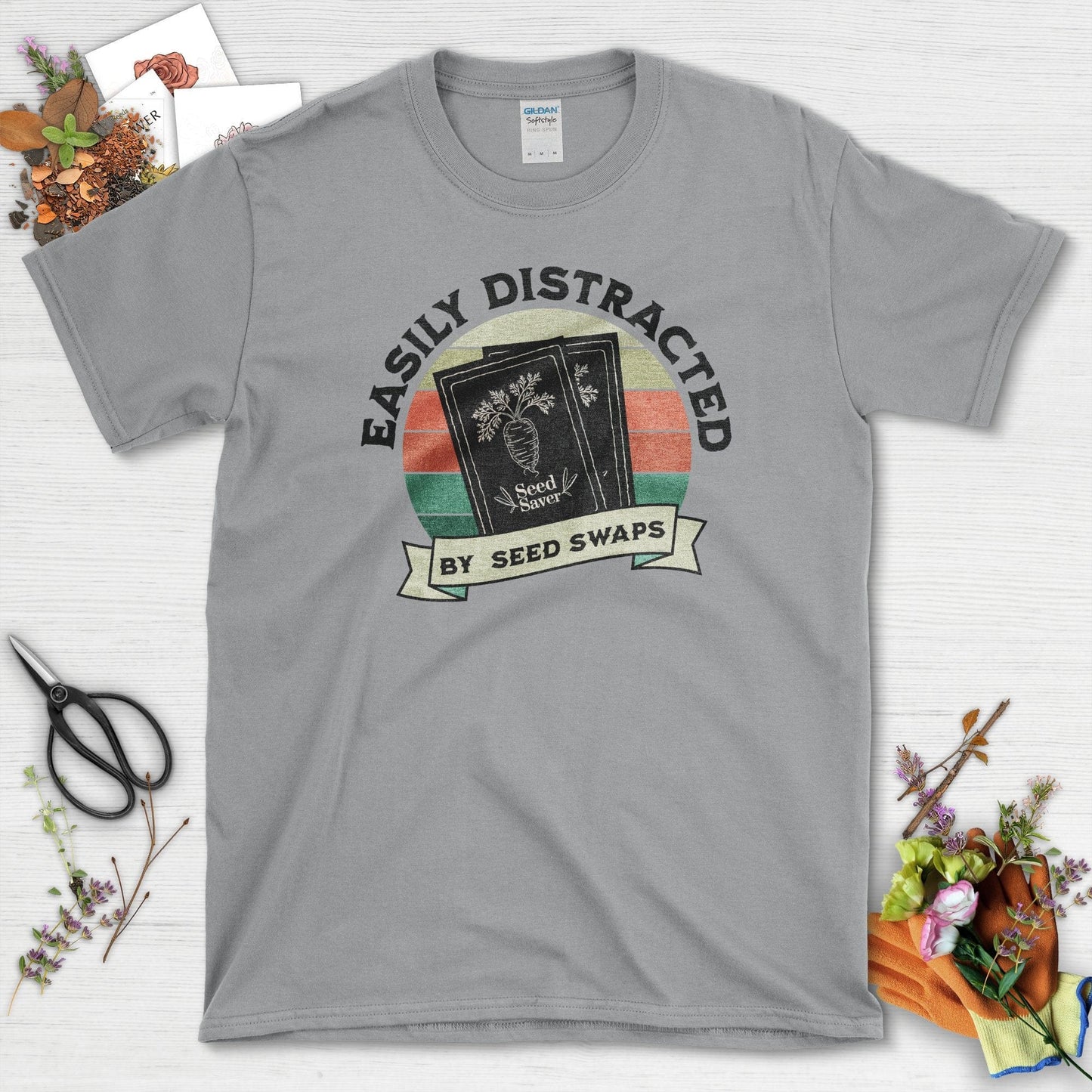 Easily Distracted Seed Swaps T-Shirt Sport Grey / S / T-Shirts Physical Item