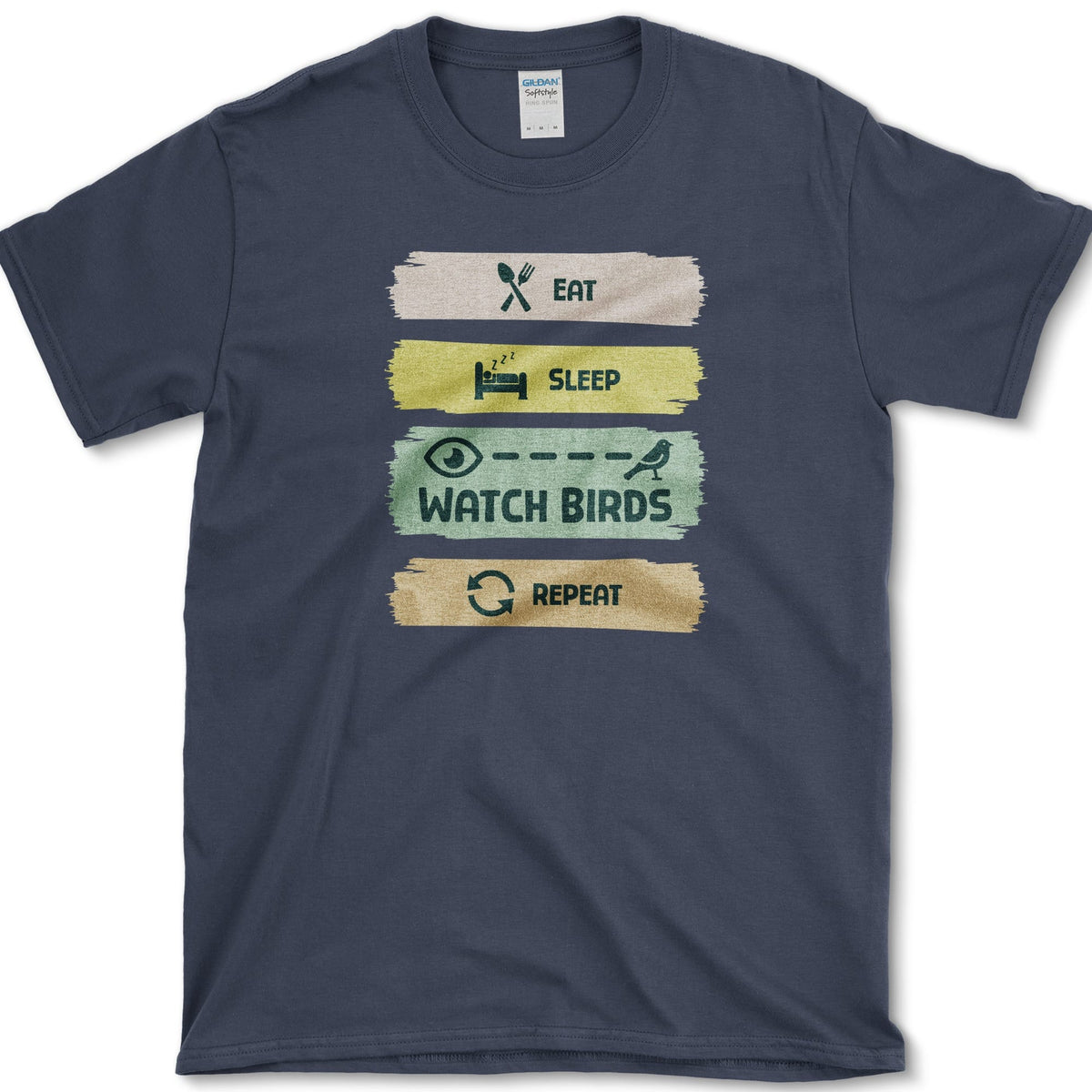 Eat Sleep Birds Repeat T-Shirt Navy / S Essential Tees