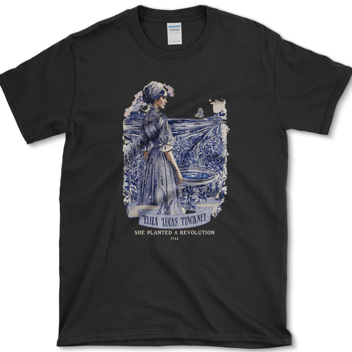 Eliza Lucas Pinckney T-Shirt Black / S Essential Tees