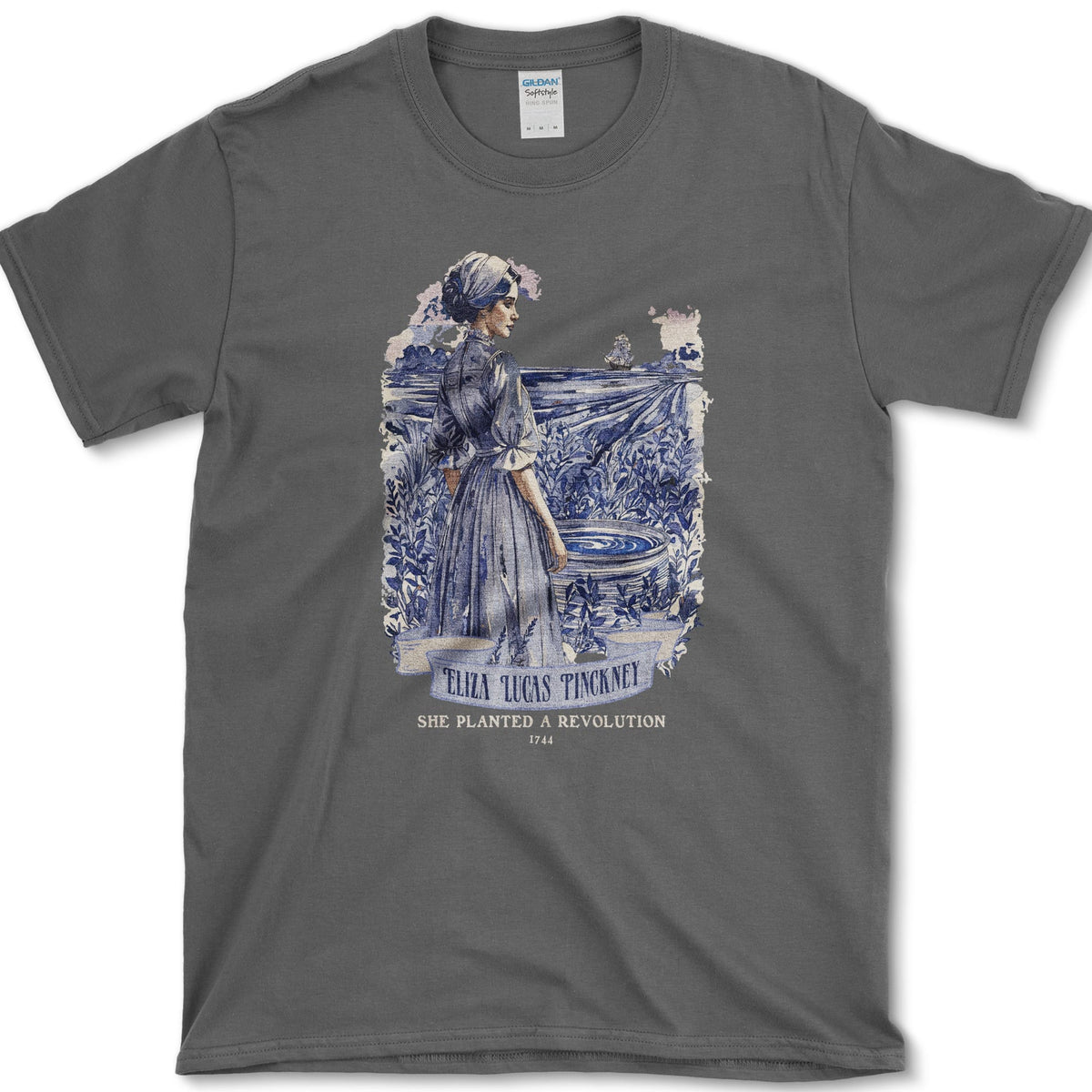 Eliza Lucas Pinckney T-Shirt Dark Heather / S Essential Tees