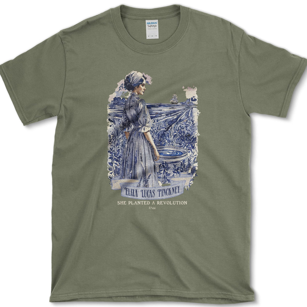 Eliza Lucas Pinckney T-Shirt Military Green / S Essential Tees