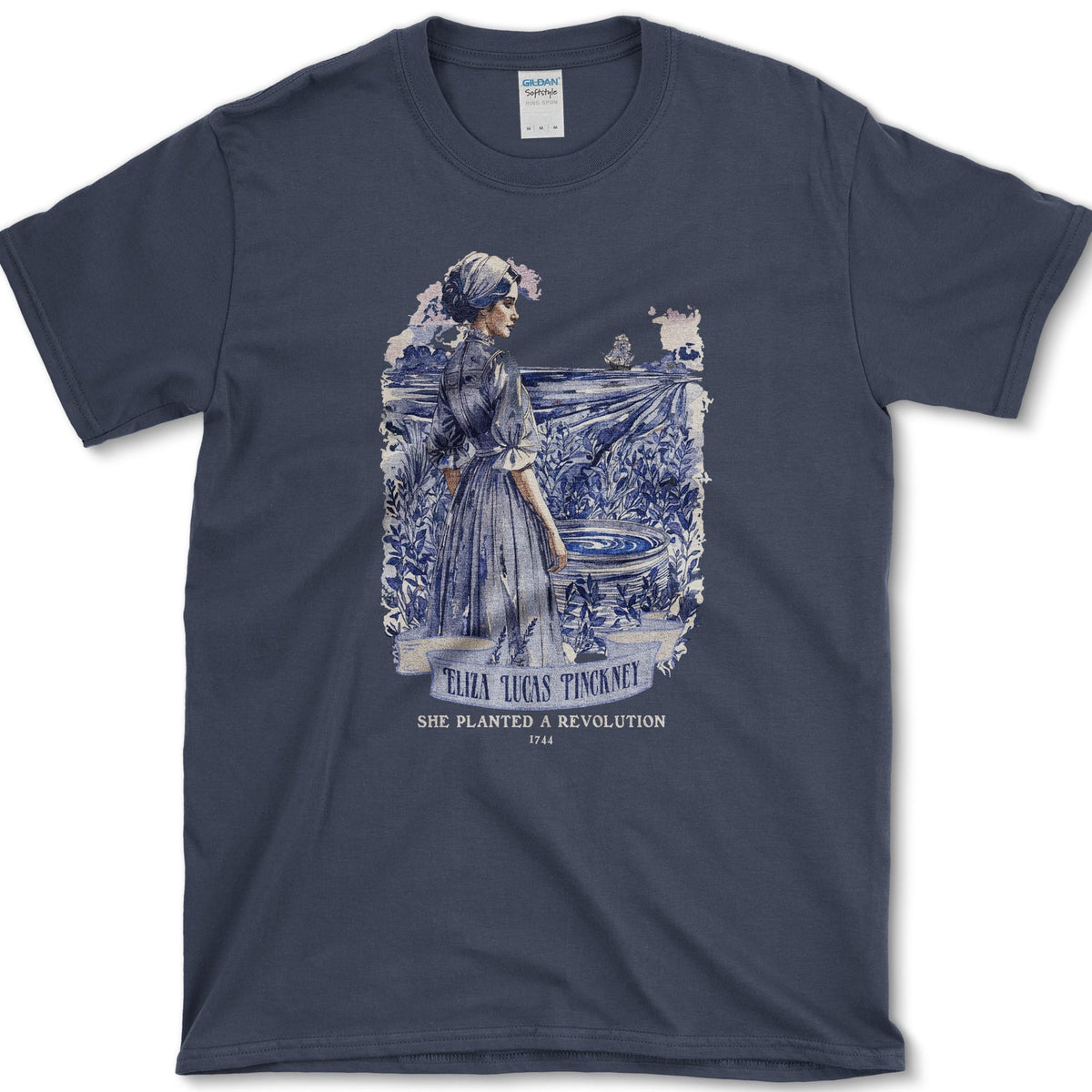Eliza Lucas Pinckney T-Shirt Navy / S Essential Tees
