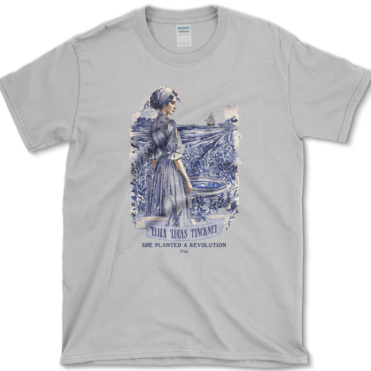 Eliza Lucas Pinckney T-Shirt Sport Grey / S Essential Tees