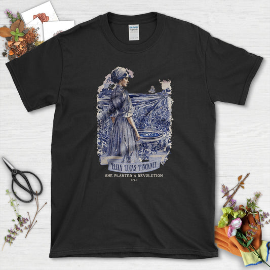 Eliza Lucas Pinckney T-Shirt T-Shirts / S / Black Physical Item