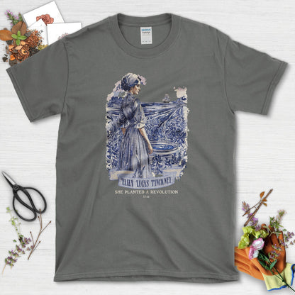 Eliza Lucas Pinckney T-Shirt T-Shirts / S / Charcoal Physical Item