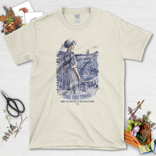 Eliza Lucas Pinckney T-Shirt T-Shirts / S / Natural Physical Item