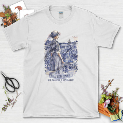 Eliza Lucas Pinckney T-Shirt T-Shirts / S / White Physical Item