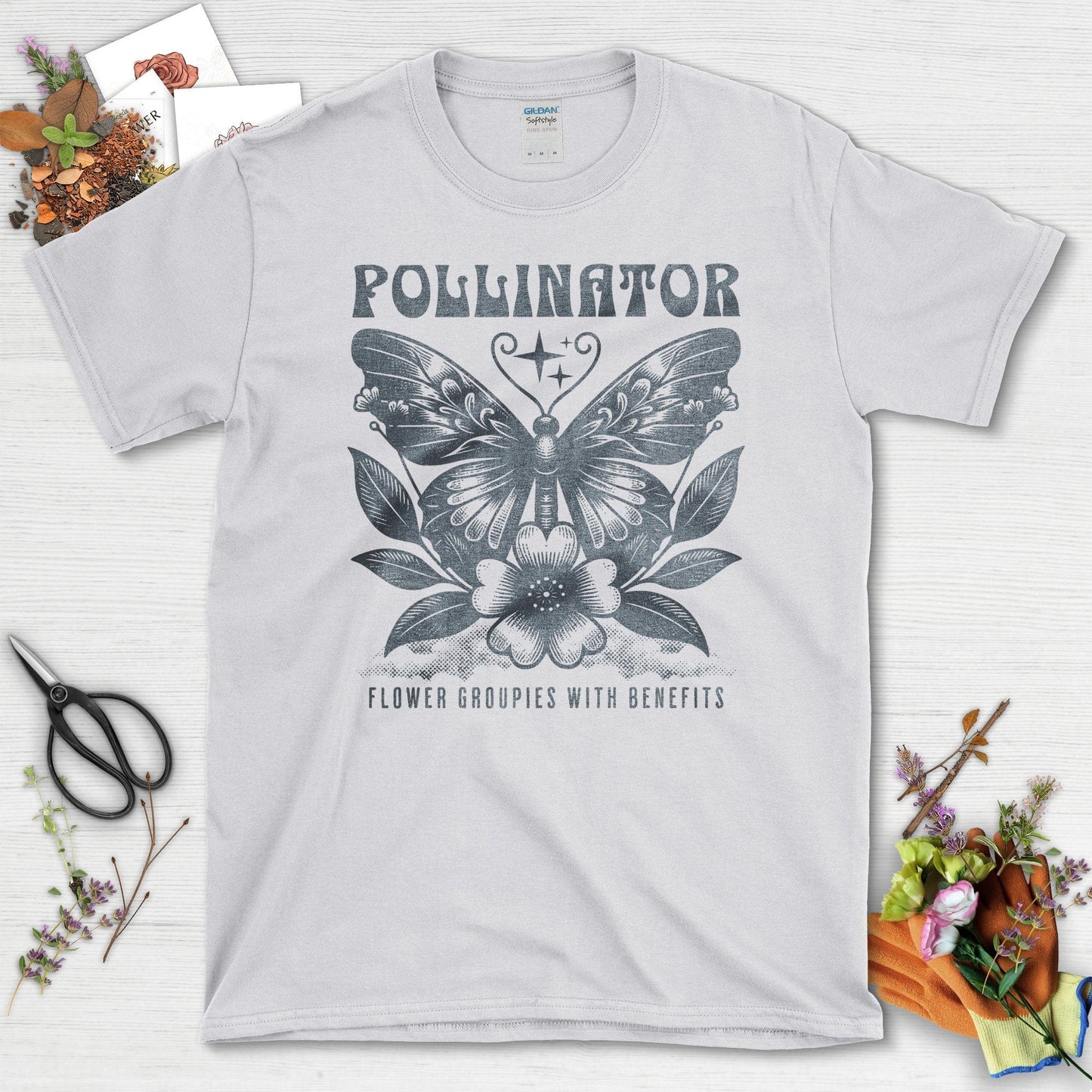 Embrace Gardening with Eco-Friendly Pollinator T-Shirts Sport Grey / S T-Shirt