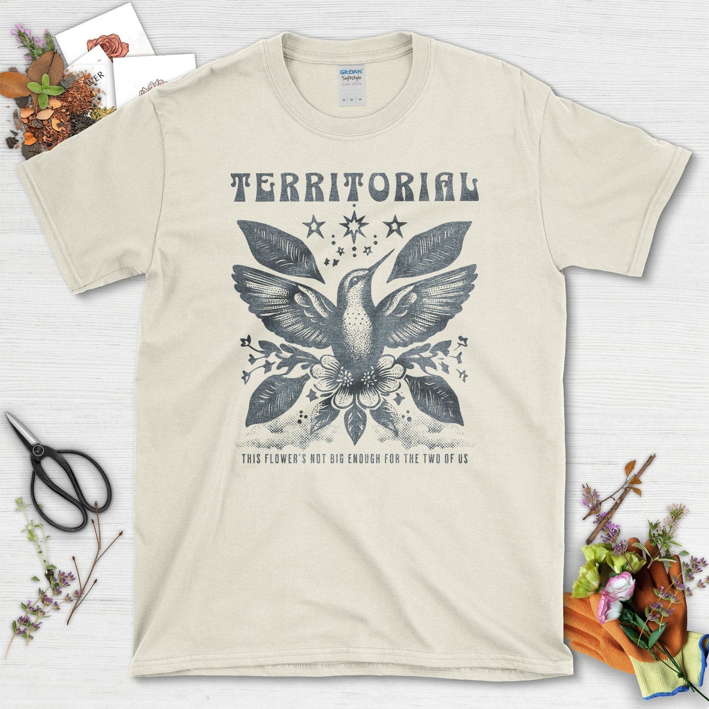 Embrace Nature with Territorial Themed Garden T-Shirts Natural / S T-Shirt