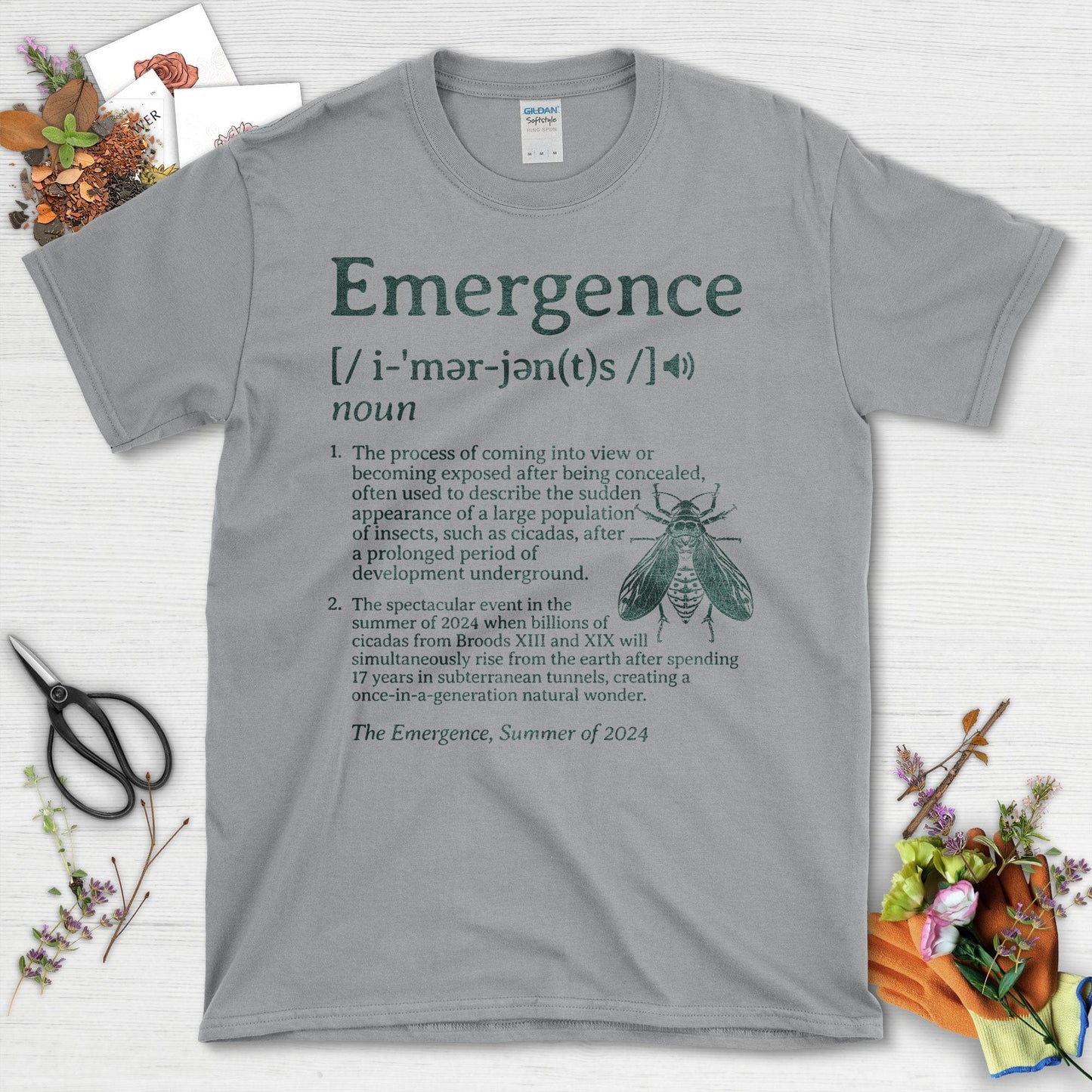 Emergence Definition of a Cicadas Event Themed T-Shirt Sport Grey / S T-Shirt