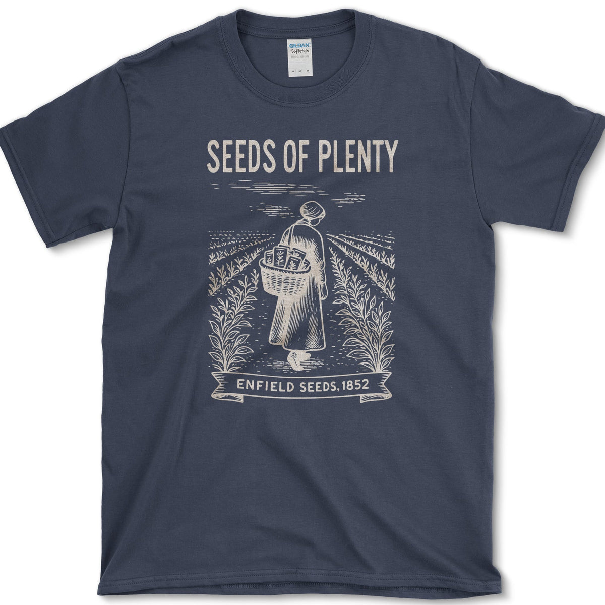 Enfield Seeds of Plenty T-Shirt Navy / S Essential Tees