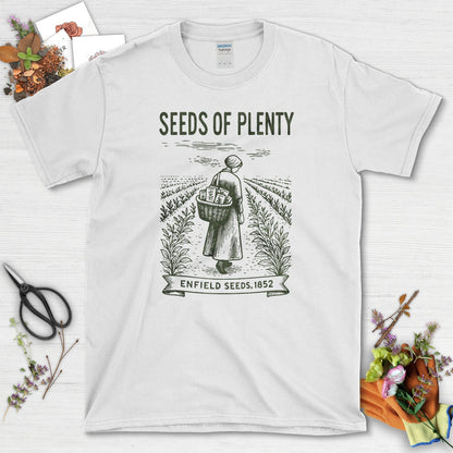 Enfield Seeds of Plenty T-Shirt T-Shirts / S / White Physical Item