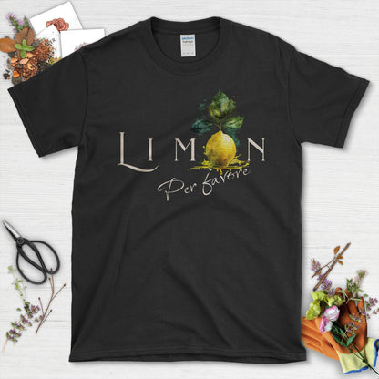 Enjoy a Slice of Lemon Art on Your Stylish T-Shirt Black / S T-Shirt