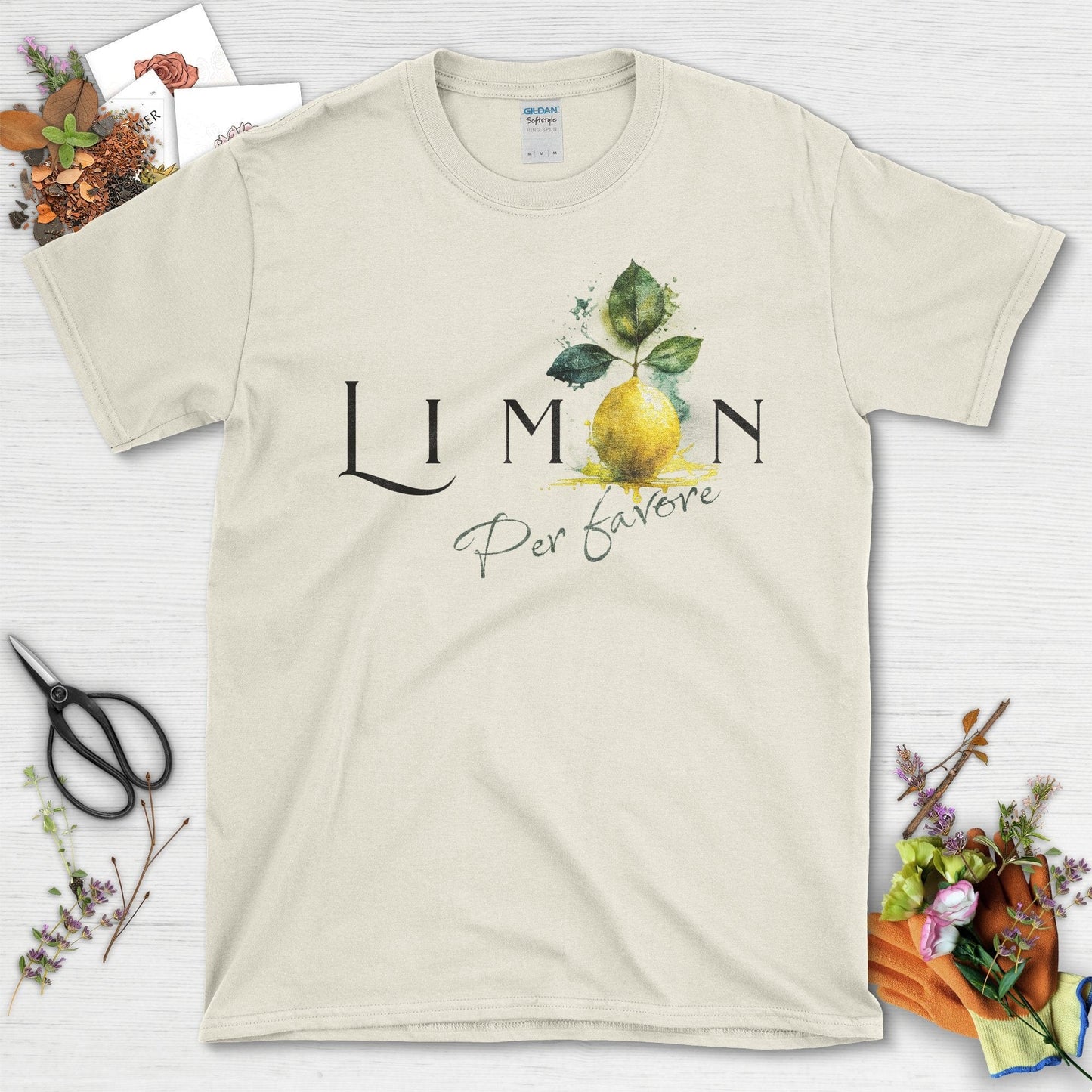 Enjoy a Slice of Lemon Art on Your Stylish T-Shirt Natural / S T-Shirt