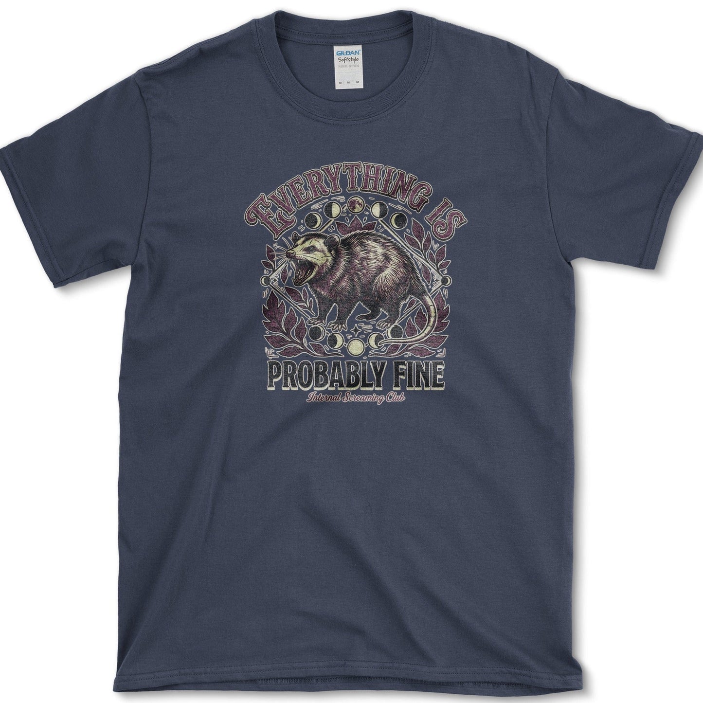 Everything Is Probably Fine T-Shirt Essential Tees / S / Navy Physical Item