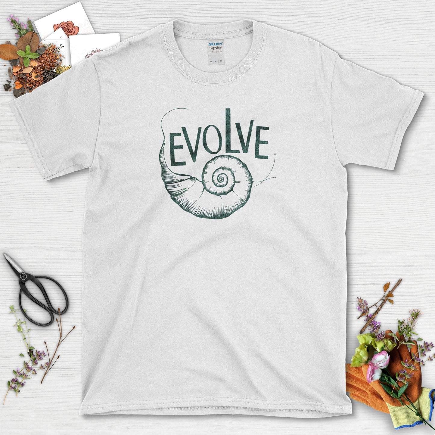 Evolve Snail T-Shirt White / S T-Shirt