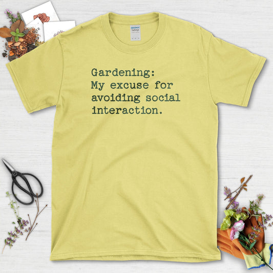 Excuse to Avoid Social Interaction T-Shirt Cornsilk / S T-Shirt