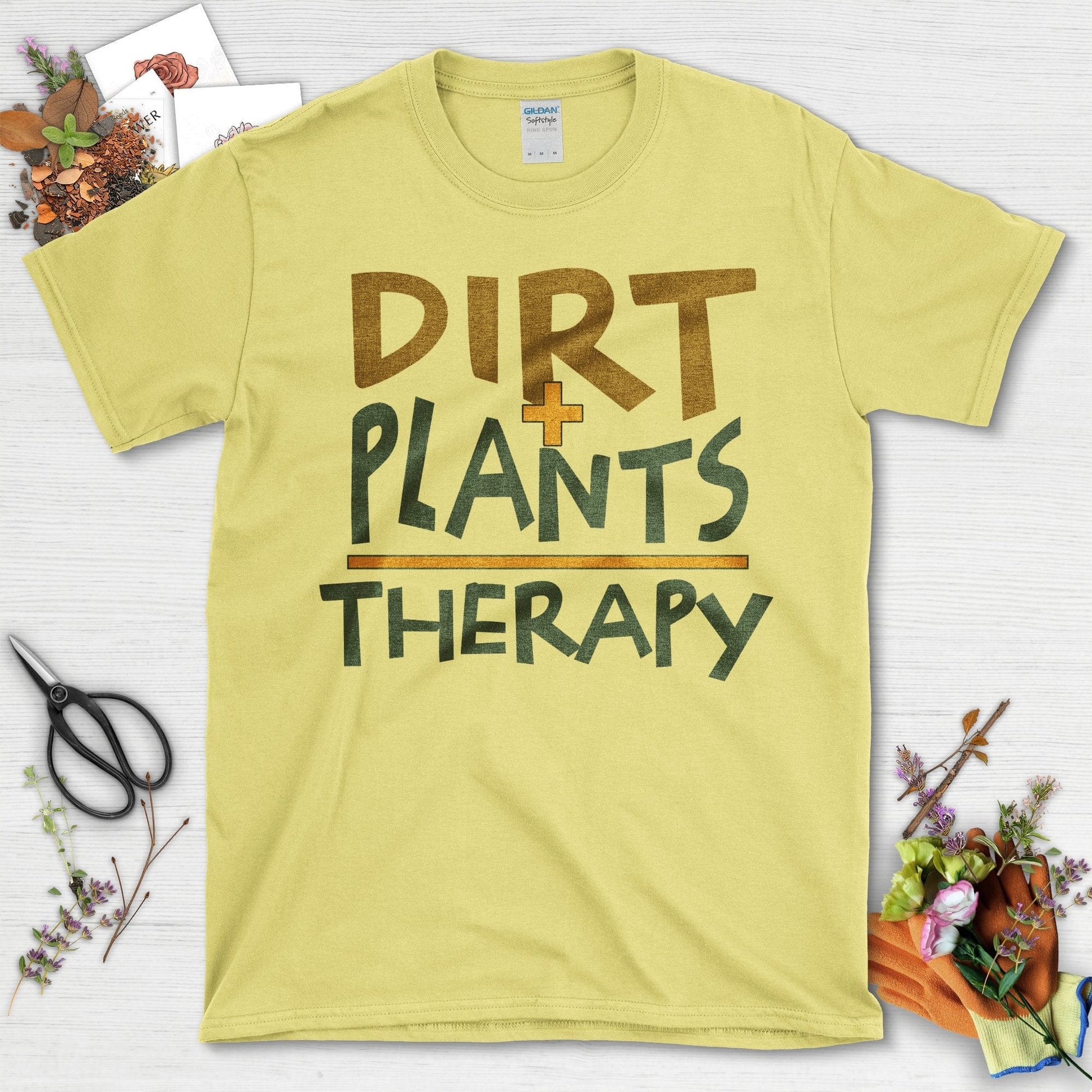 Experience Dirt Plants Therapy Comfort with This T-Shirt Cornsilk / S T-Shirt