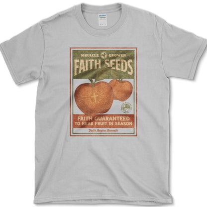 Faith Seeds Miracle Grower T-Shirt Essential Tees / S / Sport Grey Physical Item